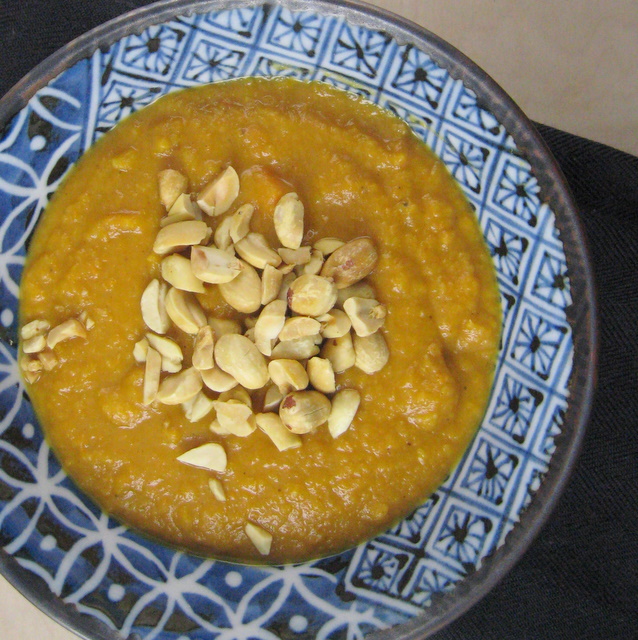 Sweet potato, parsnips and curry paste make a wonderful soup