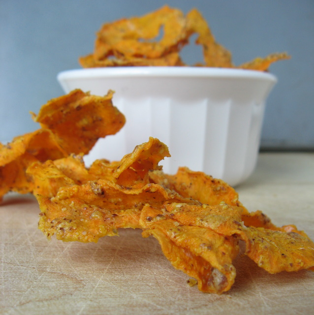 Almond Butter Sweet Potato Chips