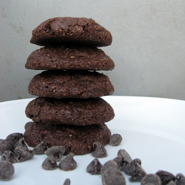Nut-free, vegan, grain-free Chocolate Chocolate Chip cookies