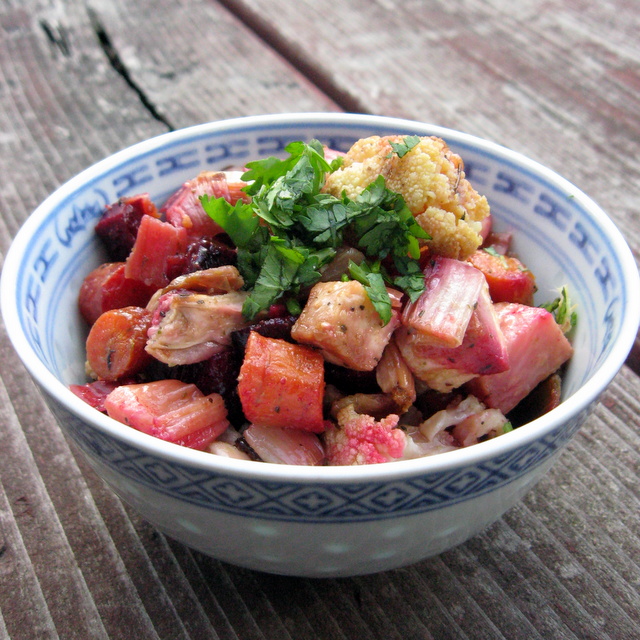 Roasted (Mostly) Root Veggies