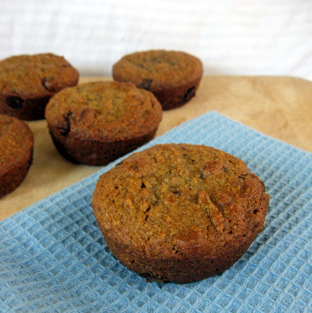 Grain-Free, Vegan Banana Chocolate Chip Muffins